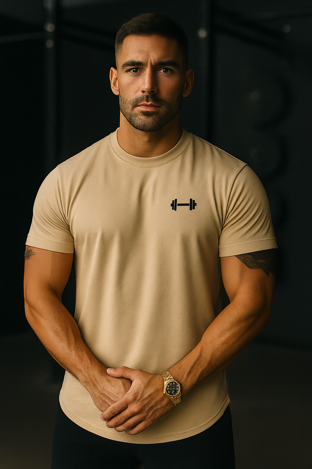 Revibe© Elastisches Baumwoll Muskelshirt | + Gratis E-book